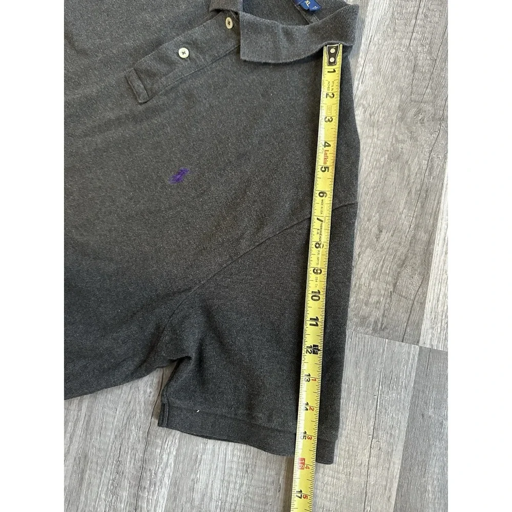 Polo‎ Ralph Lauren Men Gray Polo Shirt XL Short Sleeve Classic Fit Cotton Preppy